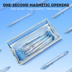 Hoomly Large Capacity Magnetic Opening Pencil Case with Organizer Compartments
