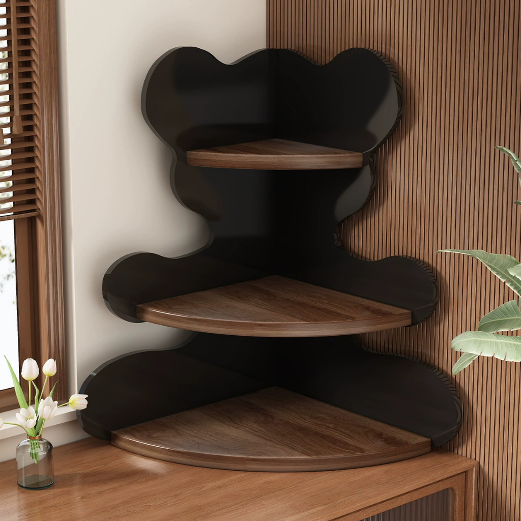 Hoomly Multipurpose 3-Tier Bear Corner Organizer Rack