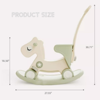 4-in-1 Kids Rocking Horse & Balance Bike with Push Handle
