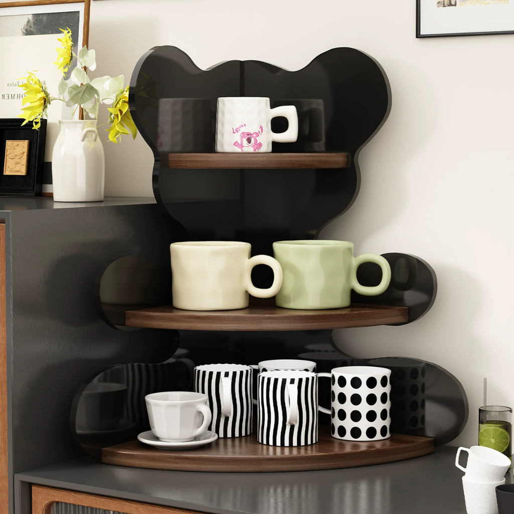 Hoomly Multipurpose 3-Tier Bear Corner Organizer Rack