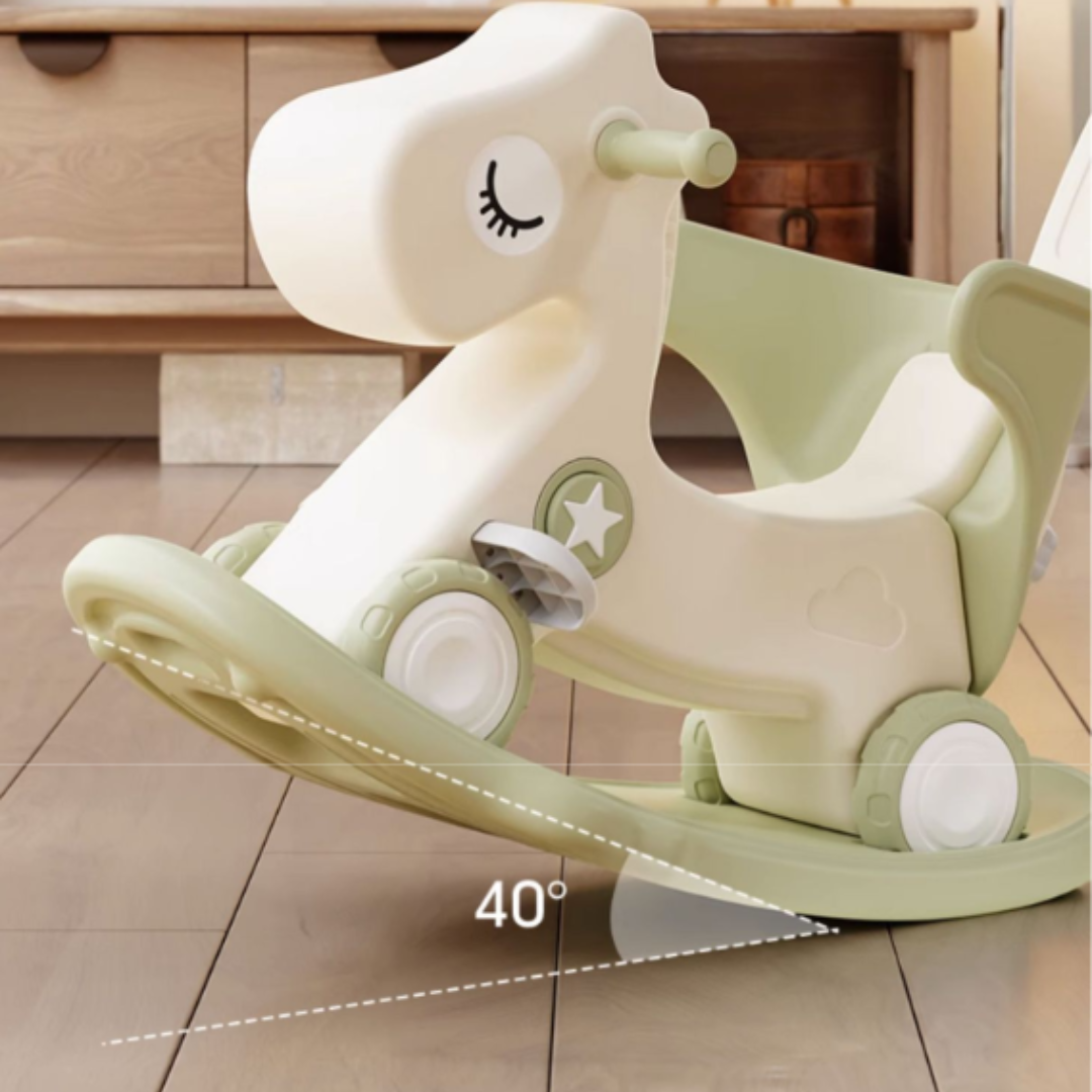 4-in-1 Kids Rocking Horse & Balance Bike with Push Handle