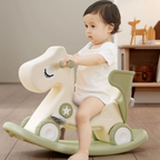 4-in-1 Kids Rocking Horse & Balance Bike with Push Handle