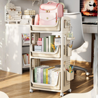 Multifunctional Under Desk Backpack & Storage Organizer Rack With Pull-Out Drawers