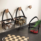 Hoomly Multi-Purpose Wall Mounted Kitchen Storage Basket