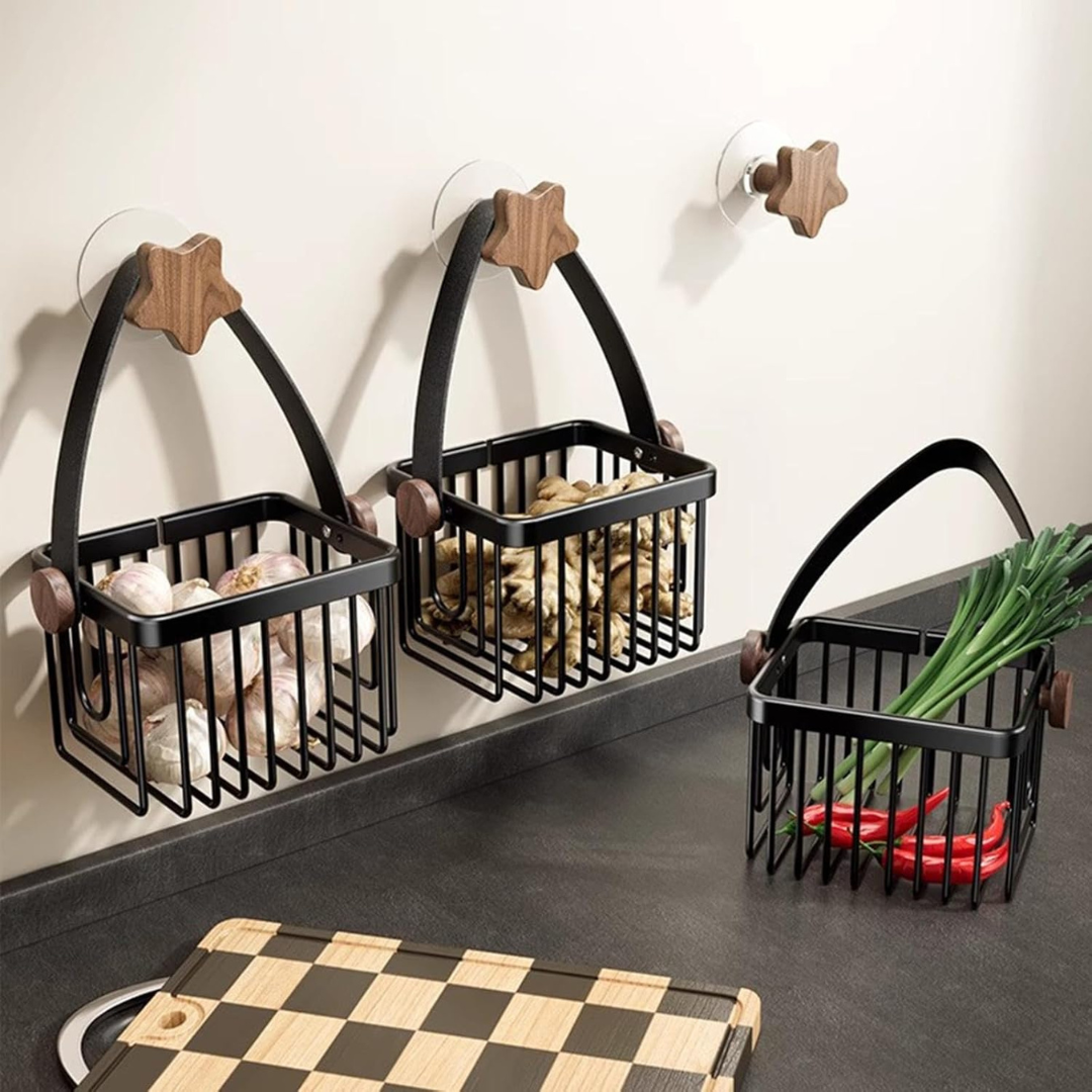 Hoomly Multi-Purpose Wall Mounted Kitchen Storage Basket