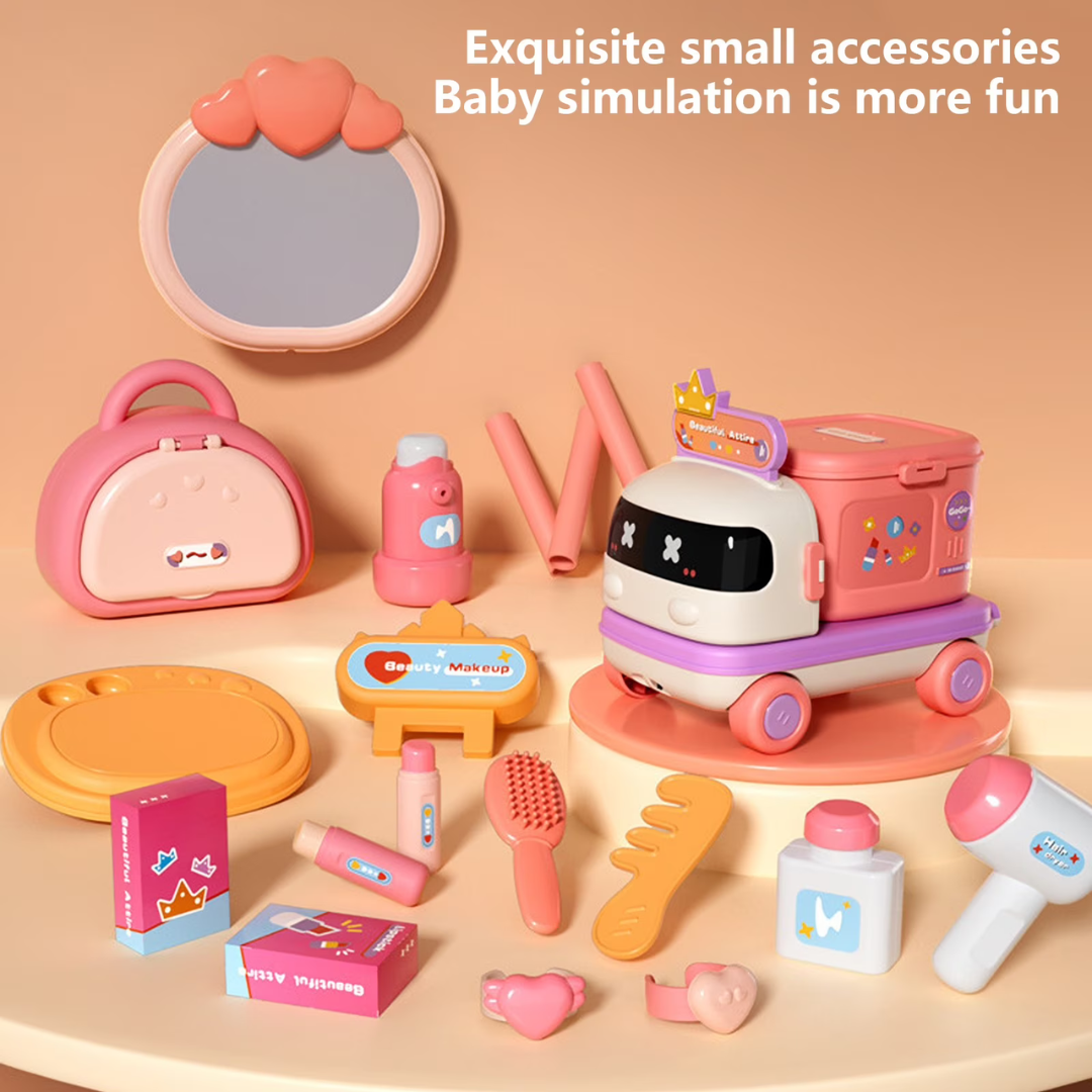 Hoomly Kids Pretend Play Kitchen & Doctor Toy Set with Storage Car Box