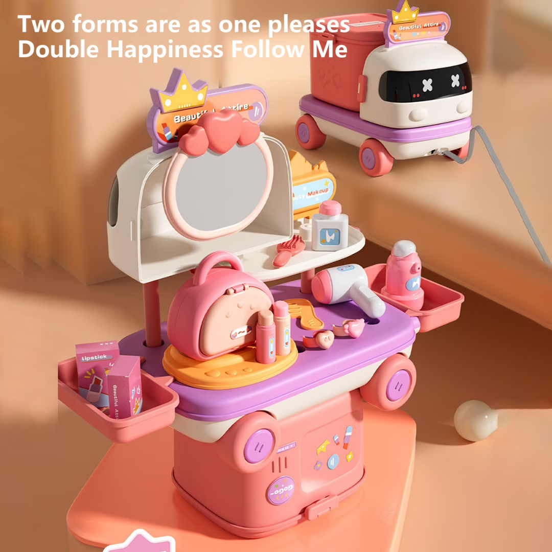Hoomly Kids Pretend Play Kitchen & Doctor Toy Set with Storage Car Box