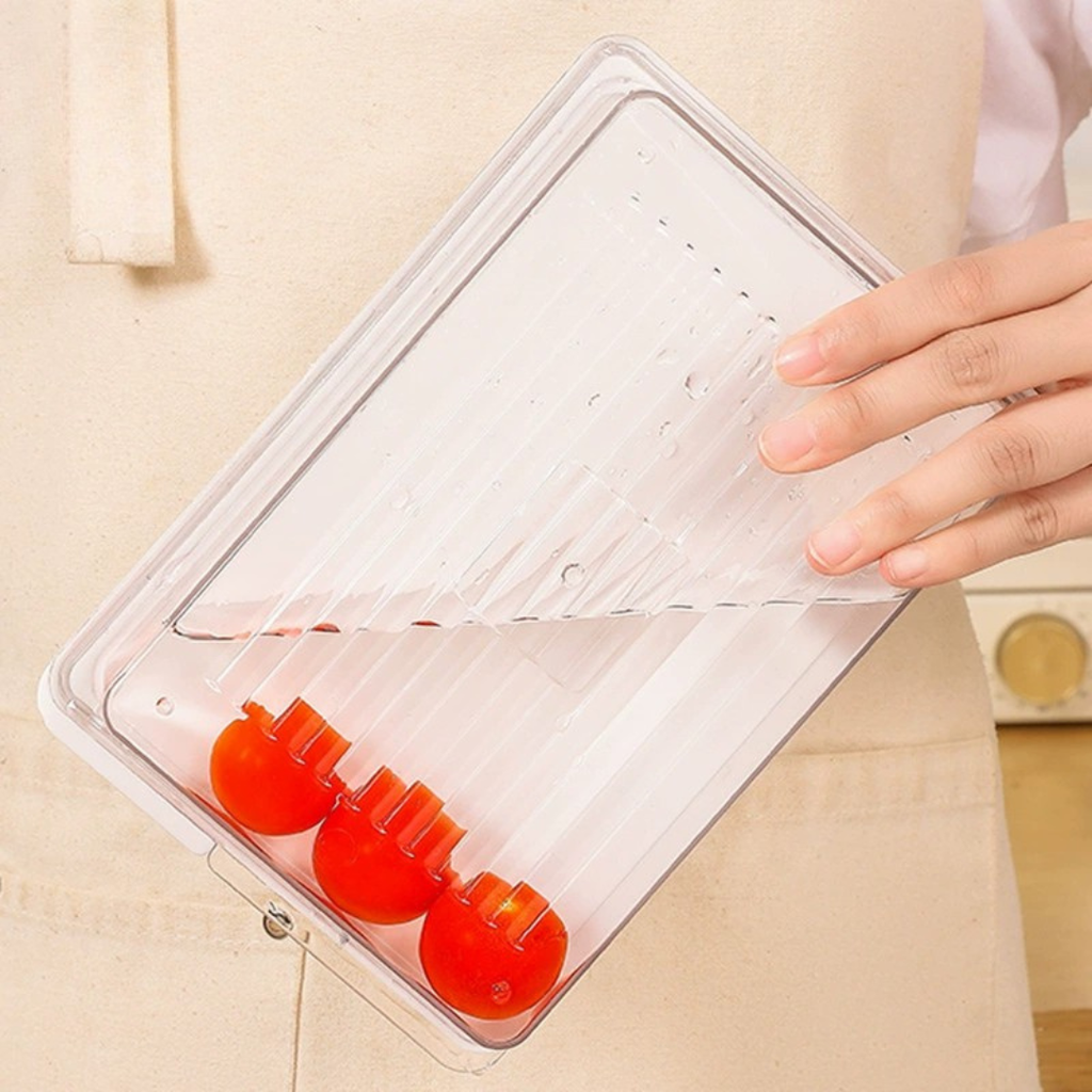 Hoomly Stackable Refrigerator Food Storage Container with Fresh-Keeping Lid