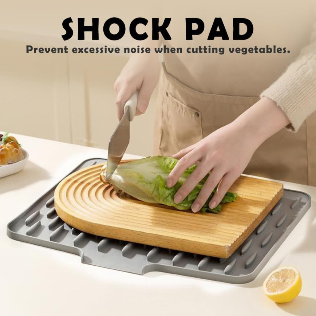 Premium Non Slip Silicone Dish Drainer Multipurpose Mat