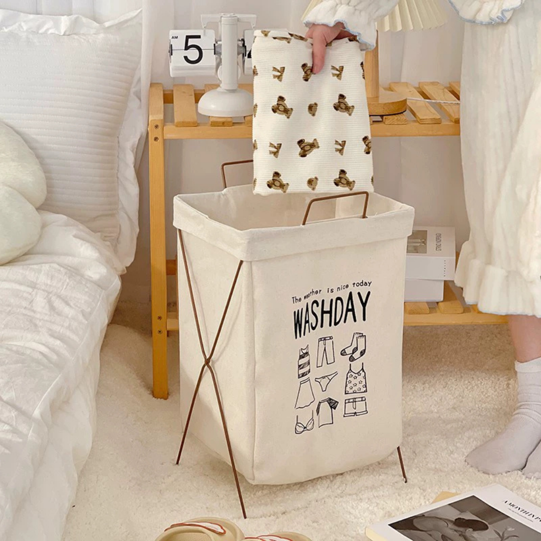 Modern Multi-Purpose Laundry Basket Organizer with Small Bucket - 75L