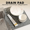 Premium Non Slip Silicone Dish Drainer Multipurpose Mat