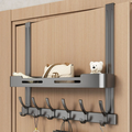 Hoomly Heavy Duty Over The Door Hook Rack with Foldable Storage & Drying Design