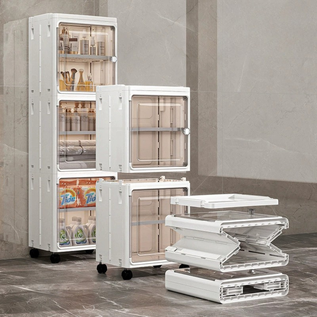 Multi-Layer Waterproof Space-Saver Storage Organizer with Wheels