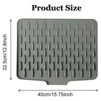 Premium Non Slip Silicone Dish Drainer Multipurpose Mat
