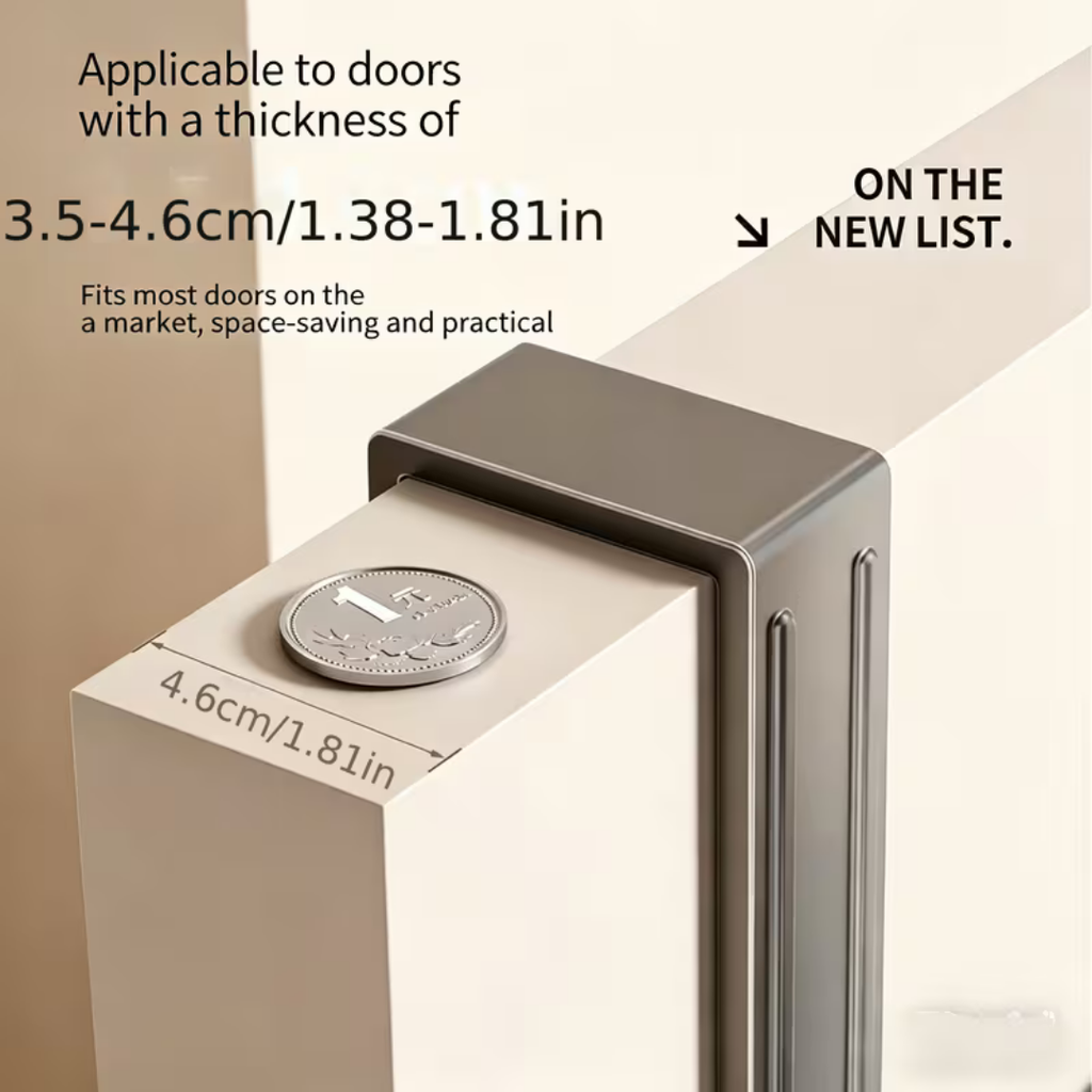 Hoomly Heavy Duty Over The Door Hook Rack with Foldable Storage & Drying Design