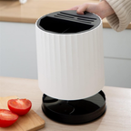 Hoomly Rotating Multifunctional Kitchen Knife Block and Utensil Storage Organizer