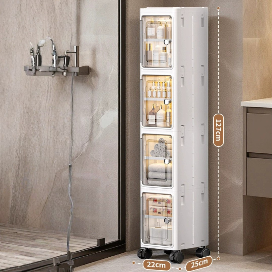 Multi-Layer Waterproof Space-Saver Storage Organizer with Wheels