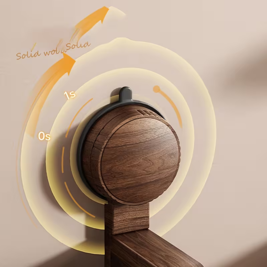 Premium Walnut Finish Suction Toilet Paper Holder with Multipurpose Bathroom Shelf