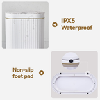 Hoomly Smart Motion Sensor Trash Can with Waterproof Touch Lid