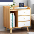 Modern 3-Drawer Bedside Storage Cabinet