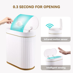 Hoomly Smart Motion Sensor Trash Can with Waterproof Touch Lid