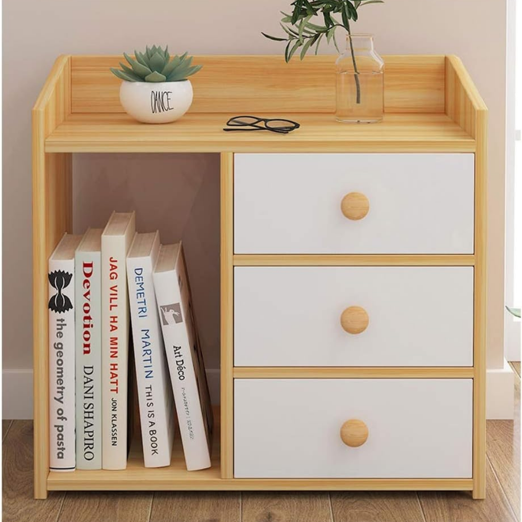 Modern 3-Drawer Bedside Storage Cabinet