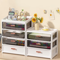 Multifunctional Transparent Desktop Storage Cabinet Organizer
