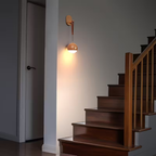 Hoomly Voice Control Wooden Hanging Night Light with Warm LED Glow & USB Charging