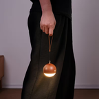 Hoomly Voice Control Wooden Hanging Night Light with Warm LED Glow & USB Charging
