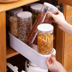 4 Section Moisture Proof Transparent Storage Jar