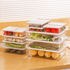 Hoomly Stackable Refrigerator Food Storage Container with Fresh-Keeping Lid