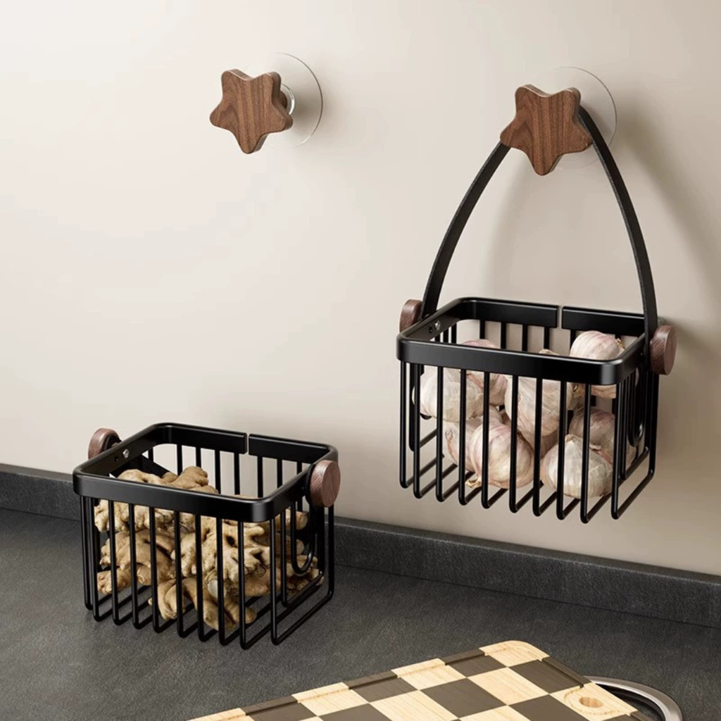 Hoomly Multi-Purpose Wall Mounted Kitchen Storage Basket