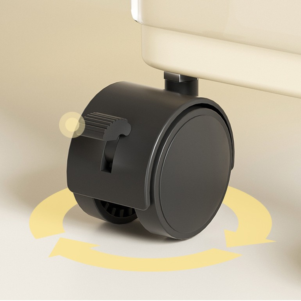 Multi-Layer Slim Storage Trolley with Wheels