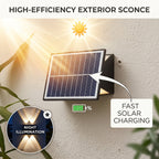 Solar 4 in 1 Colour Up & Down Wall Light – LED Focus Waterproof Outdoor Light