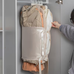 Premium Hanging Clothes Compression Storage Organizer with Dust Cover
