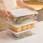 Hoomly Stackable Refrigerator Food Storage Container with Fresh-Keeping Lid