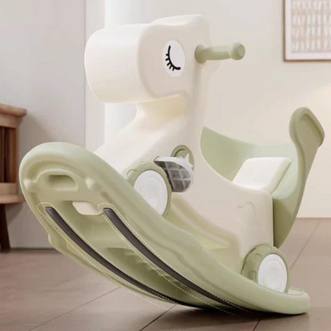 4-in-1 Kids Rocking Horse & Balance Bike with Push Handle