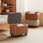 Premium Storage Footstool with Nappa Leather