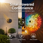 7 Color Changing LED Waterproof Solar Mandala Projection Wall Light