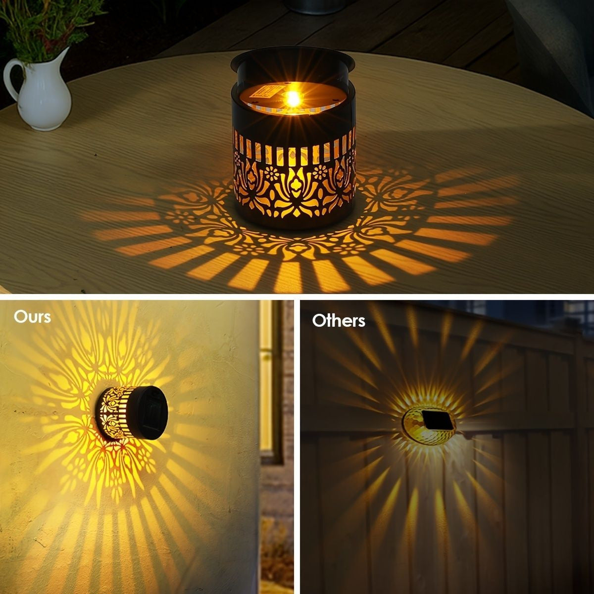 SunAura Decorative Outdoor Wall Lamp
