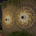7 Color Changing LED Waterproof Solar Mandala Projection Wall Light