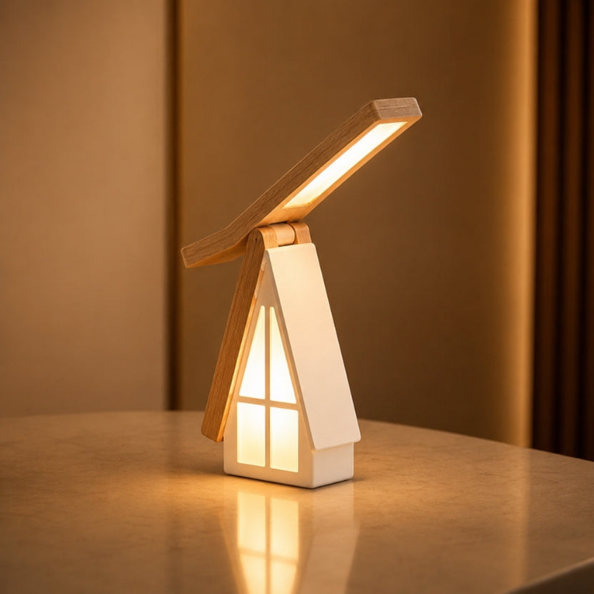 House-Shaped Rechargeable Touch Table Lamp