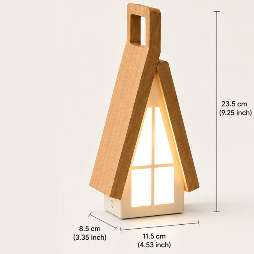 House-Shaped Rechargeable Touch Table Lamp